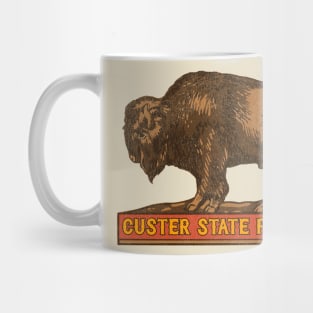 Custer State Park Vintage Buffalo Souvenir Mug